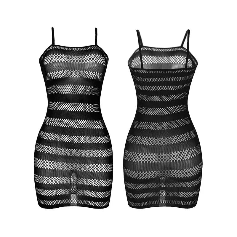SUBBLIME - 951733 ROBE RÉSEILLE RAYURES NOIRES