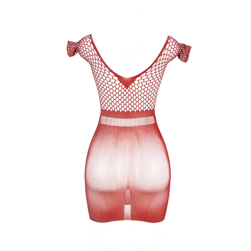 SUBBLIME - 951924 ROBE COURTE EN CROCHET ROUGE