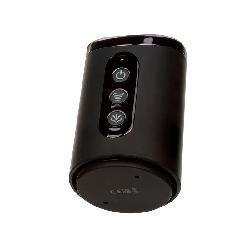 Pompe stimulante noire Calexotics Peak, design ergonomique, boutons de contrôle, surface lisse, technologie rechargeable.