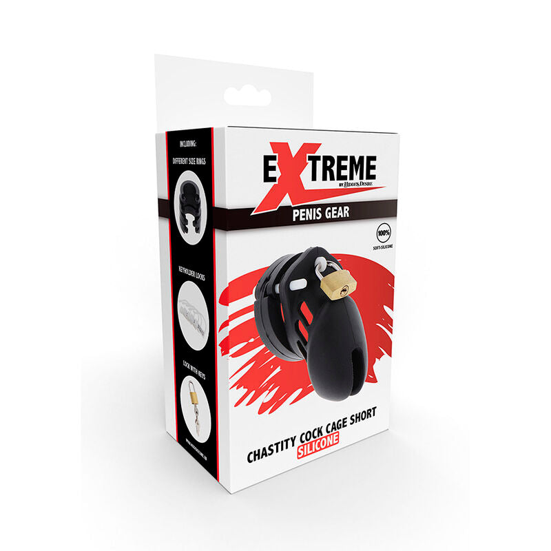 Hidden Desire Hidden Desire - Extreme Cage De Chasteté Silicone Taille Noir