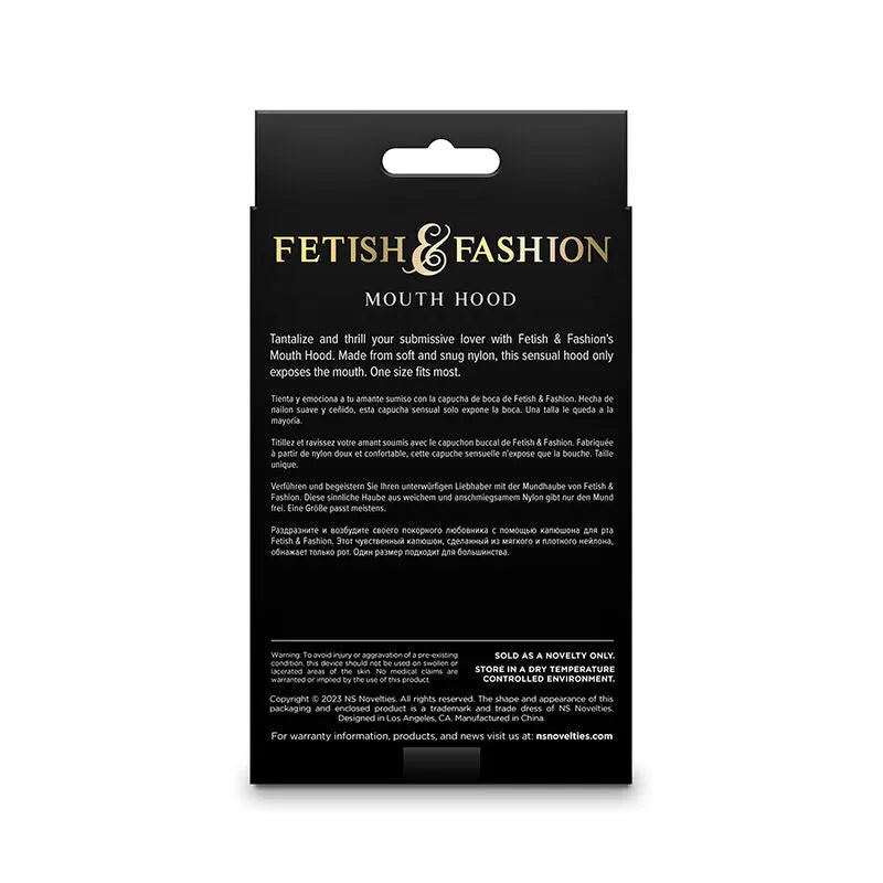NS NOVELTIES - FETISH & FASHION CAGOULE BOUCHE NYLON BLANC