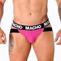 Jockstrap Lycra Élasthanne Soutien Anatomique Confort Style Homme Rose Fluo