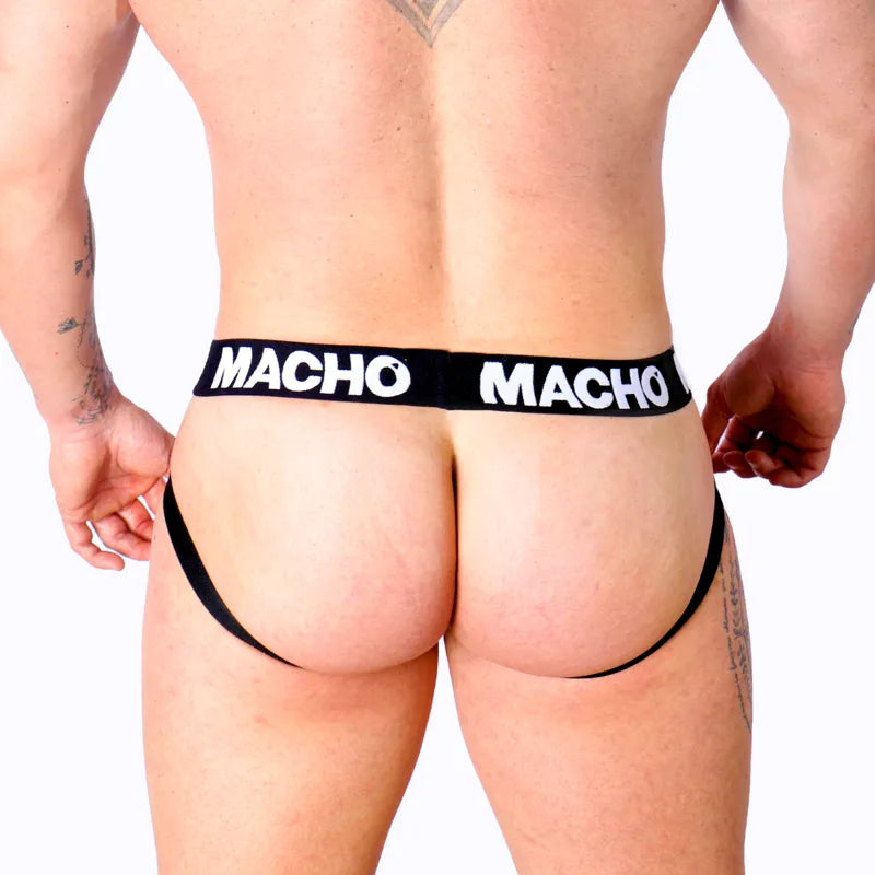 MACHO - MX25NC JOCK CUIR NOIR
