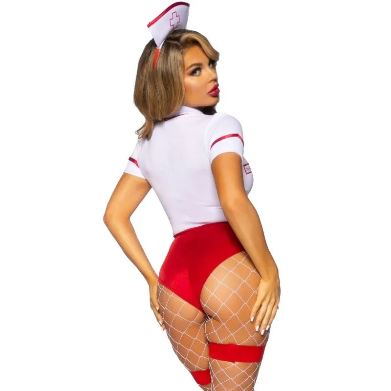 LEG AVENUE - COSTUME D'INFIRMIÈRE SEXY ROUGE/BLANC