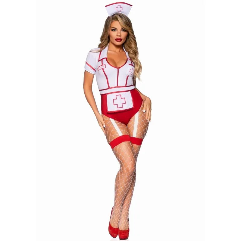 LEG AVENUE - COSTUME INFIRMIÈRE SEXY ROUGE/BLANC