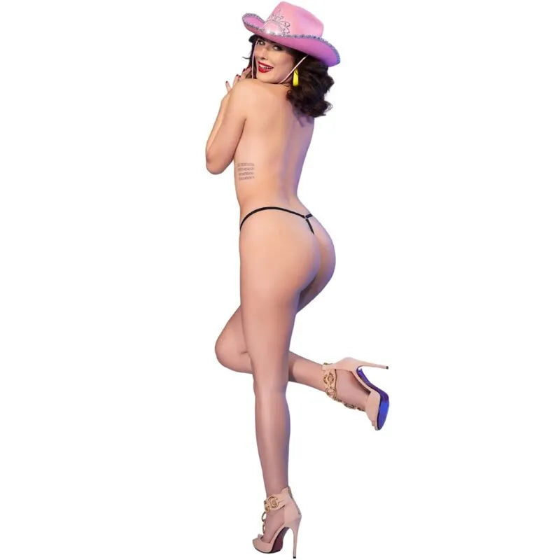 CHILIROSE - CR 4836 STRING KISS ME NOIR