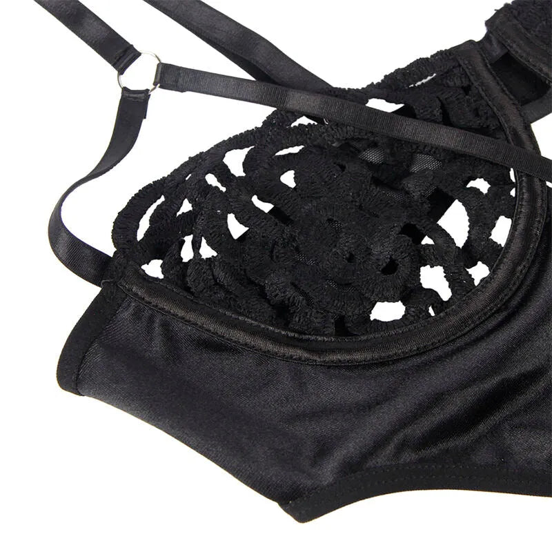 SUBBLIME - 954055 BODY SEXY EN DENTELLE NOIR