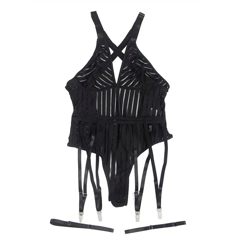 SUBBLIME - 954147 BODY AVEC PORTE-JARRETELLES NOIR