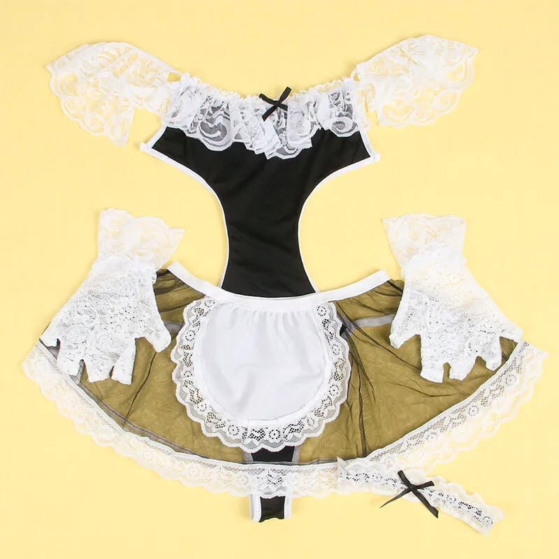 Lingerie sexy grande taille noir blanc haute qualité USA Subblime