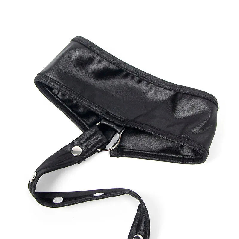 SUBBLIME - 954406 ROBE BONDAGE EN CUIR NOIR