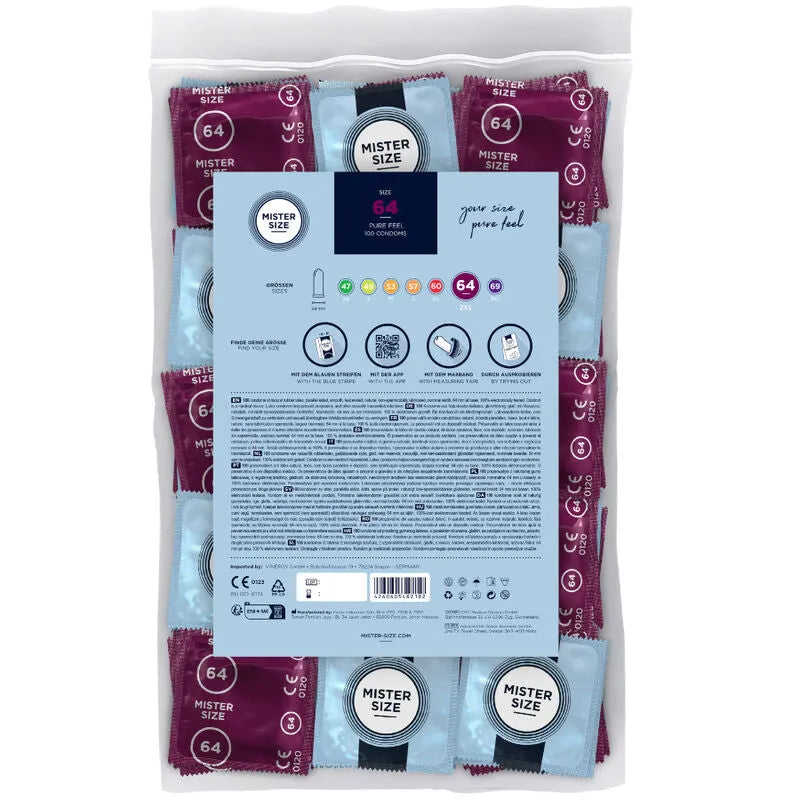 MISTER SIZE - PRÉSERVATIFS 64 MM (100 UNITÉS)