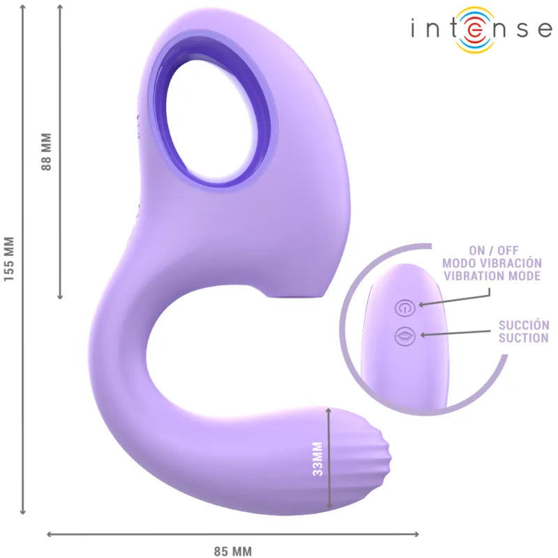 INTENSE - BAXTER VIBRATEUR & STIMULATEUR VIOLET