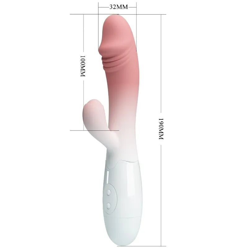 vibromasseur rabbit polyvalent 30 fonctions silicone stimulation clitoridienne vaginale rose