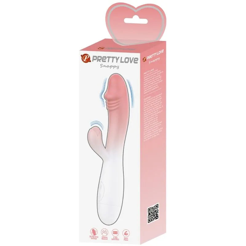 vibromasseur rabbit polyvalent 30 fonctions silicone stimulation clitoridienne vaginale rose