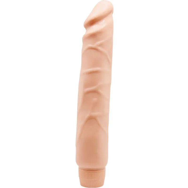 Dildo réaliste Baile 26 cm, couleur chair, texture veinée, design sculpté, fonction vibration, plaisir intense.