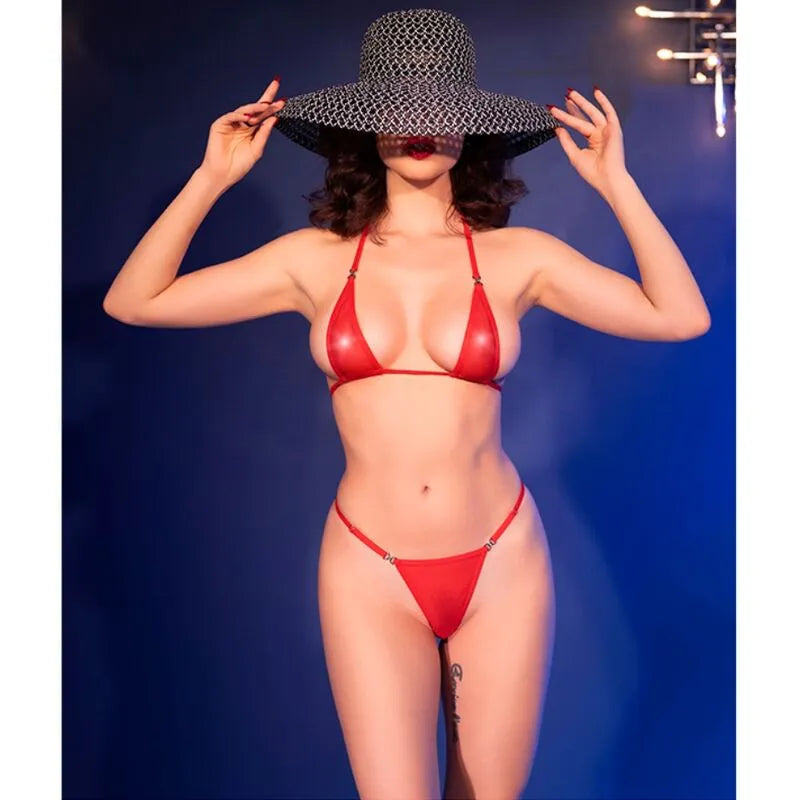 CHILIROSE - CR 4840 MICRO BIKINI ROUGE