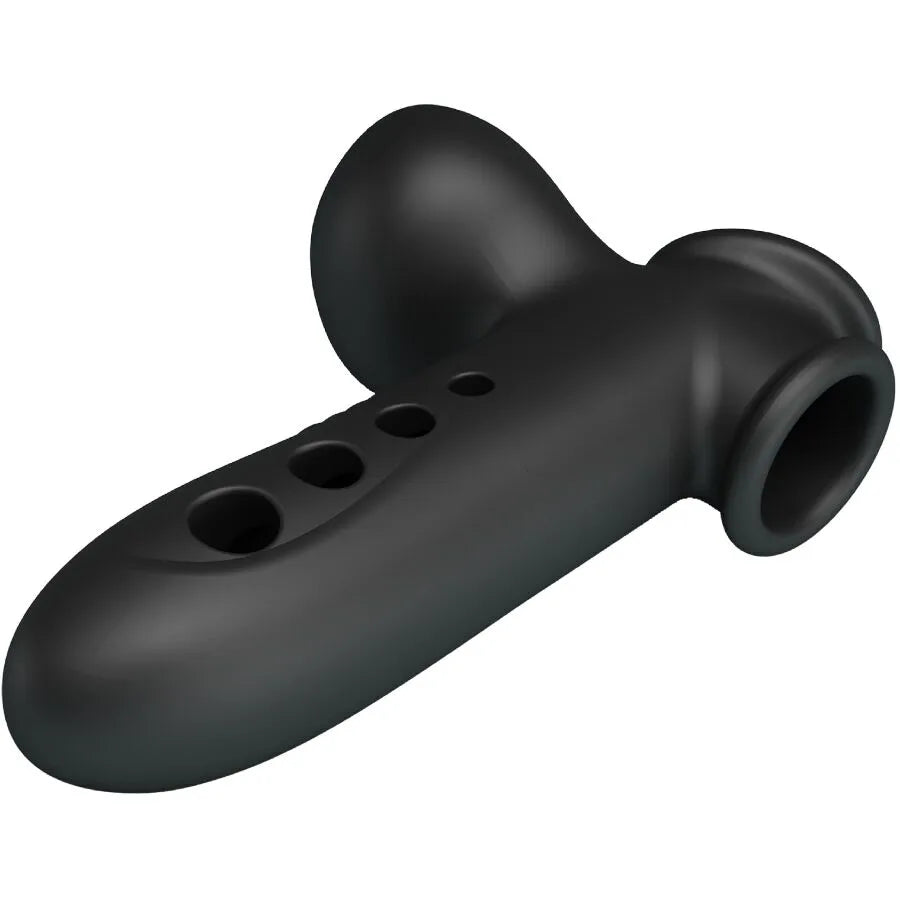 manchon pénien silicone gonflable étanche prolongateur performance noire