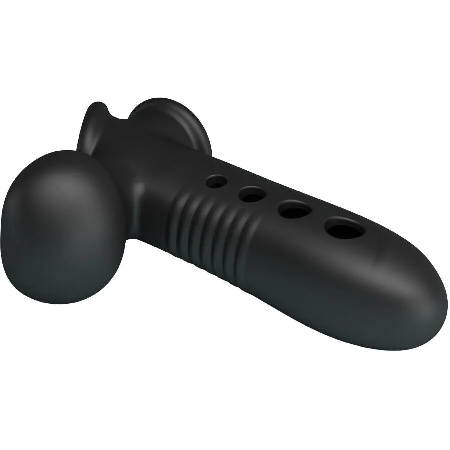 manchon pénien silicone gonflable étanche prolongateur performance noire