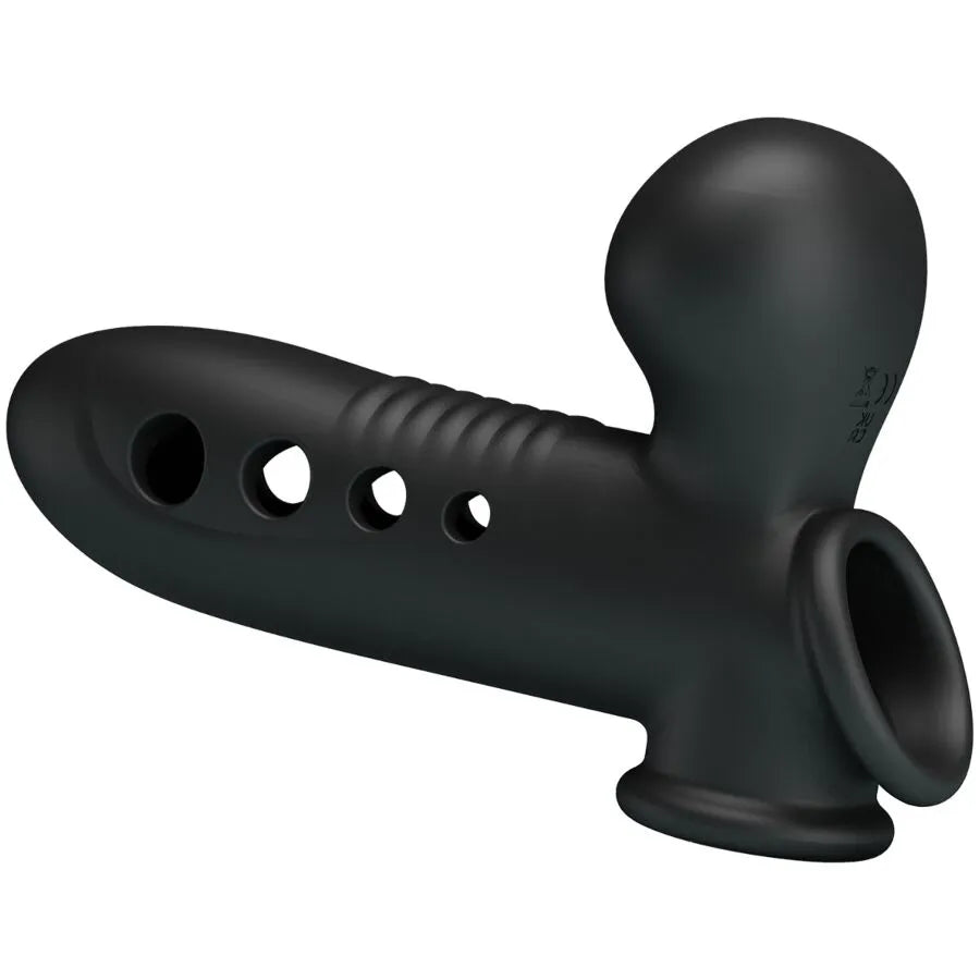 manchon pénien silicone gonflable étanche prolongateur performance noire