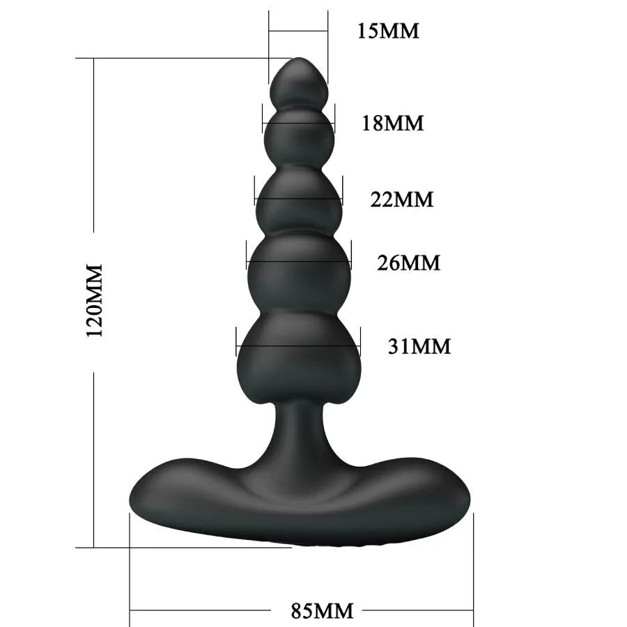 PRETTY LOVE - VIBRATEUR ANAL CORBAN 10 VIBRATIONS NOIR