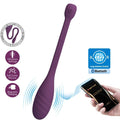 vibromasseur violet contrôle application smartphone silicone 12 modes vibration