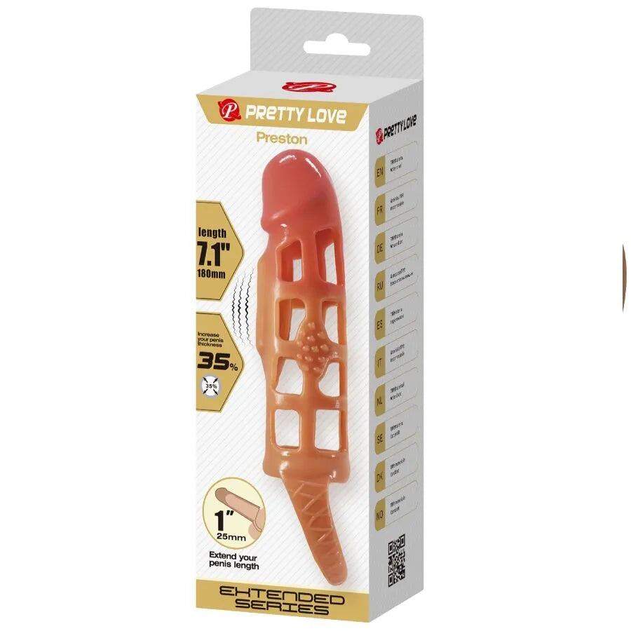 Manchon pénis vibrant TPR extensible soutien érection texture naturelle