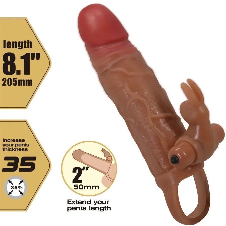 PRETTY LOVE - OSMAR MANCHON PÉNIS + STIMULATEUR DE CLITORIS VIBRANT
