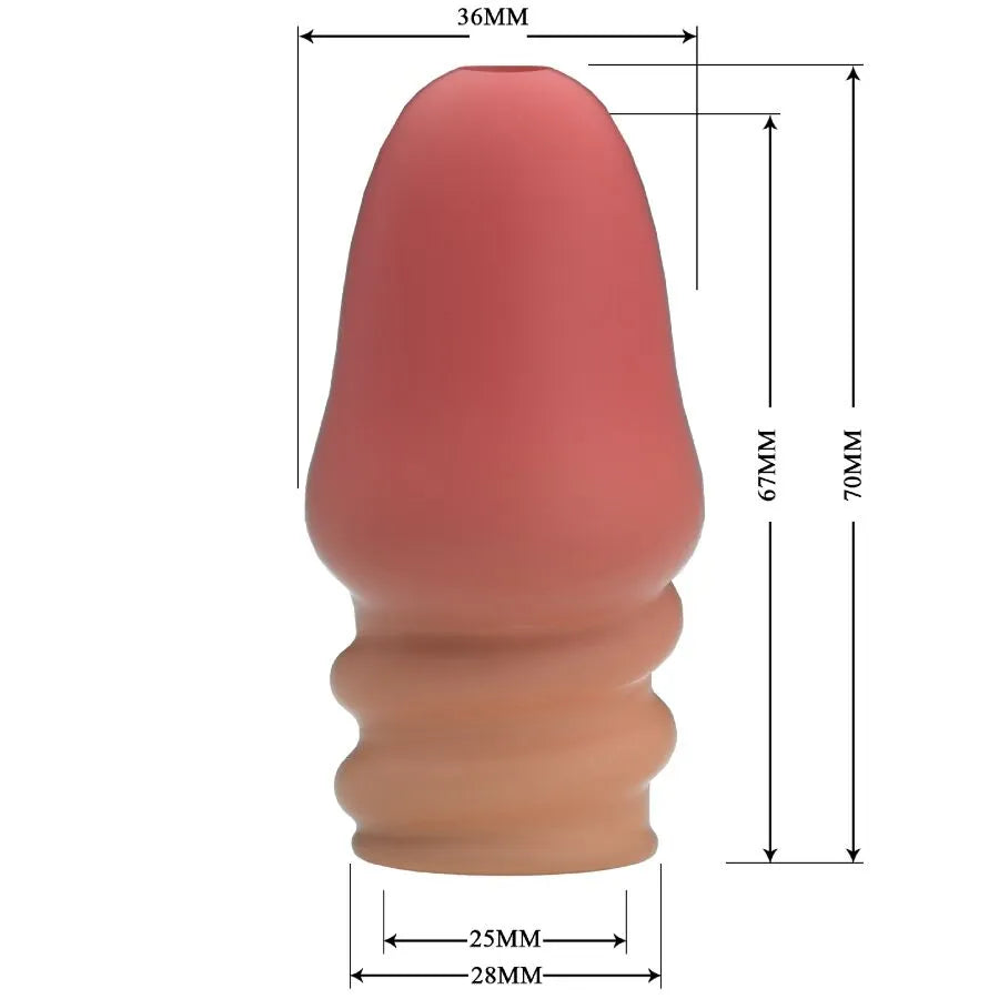 Manchon pénien extensible TPR couleur chair retardement éjaculation entraînement puissance