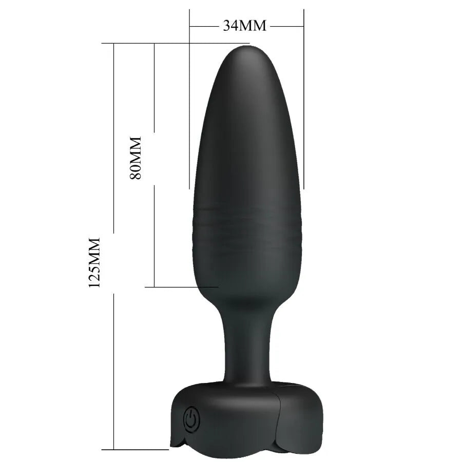 PRETTY LOVE - TARION PLUG ANAL AVEC LUMIÈRE LED NOIR