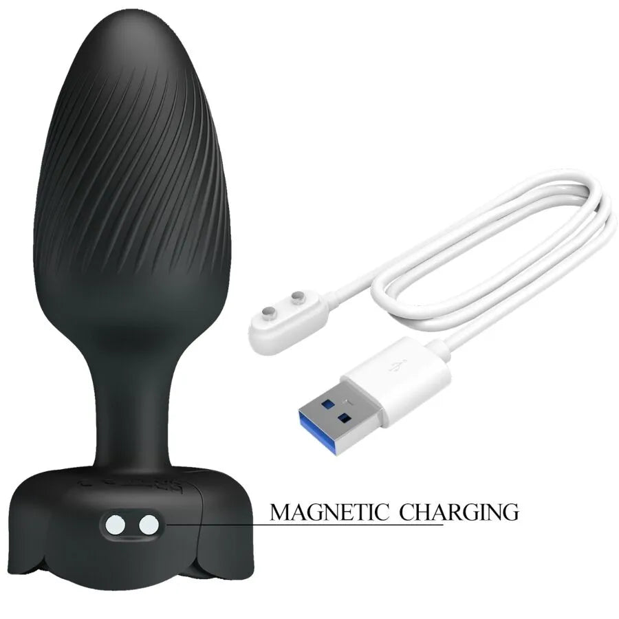 PRETTY LOVE - OSBORN PLUG ANAL AVEC LUMIÈRE LED NOIR