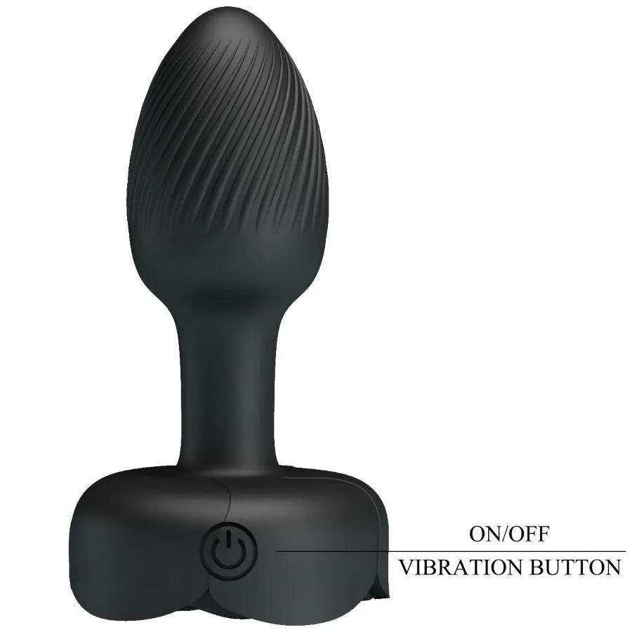 PRETTY LOVE - PLUG ANAL OLMAN AVEC LUMIÈRE LED NOIR
