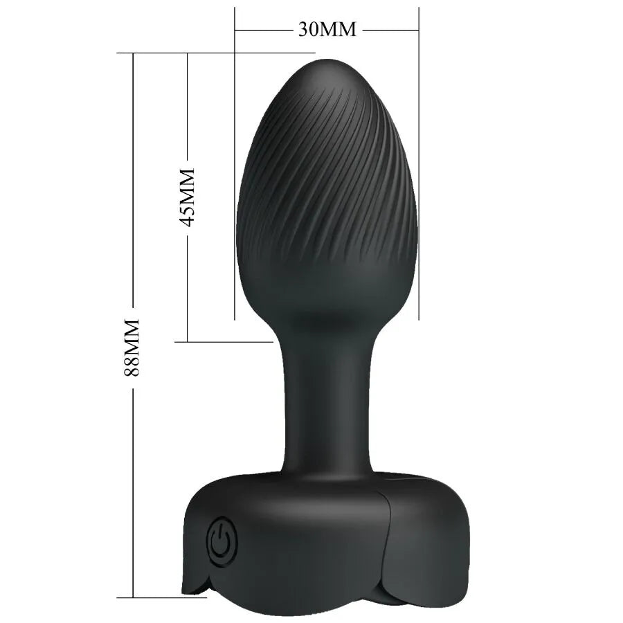 PRETTY LOVE - PLUG ANAL OLMAN AVEC LUMIÈRE LED NOIR