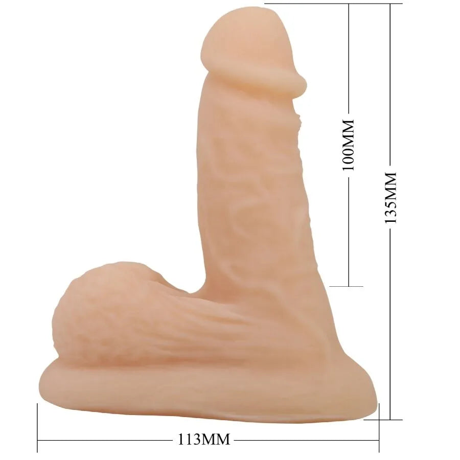 PRETTY LOVE - DILDO WILDON ULTRA RÉALISTE ET ÉLASTIQUE 10 CM NATUREL