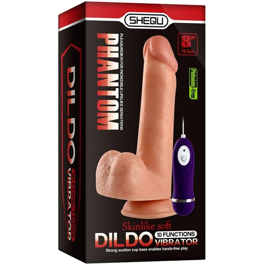 SHEQU - PHANTOM DILDO VIBRANT AVEC TÉLÉCOMMANDE