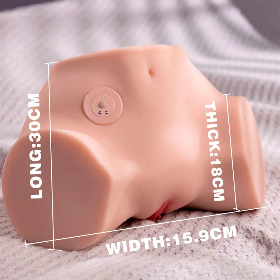 Masturbateur réaliste multi-positions silicone TPE avec vibration et double pénétration