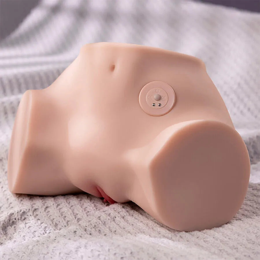 Masturbateur réaliste multi-positions silicone TPE avec vibration et double pénétration