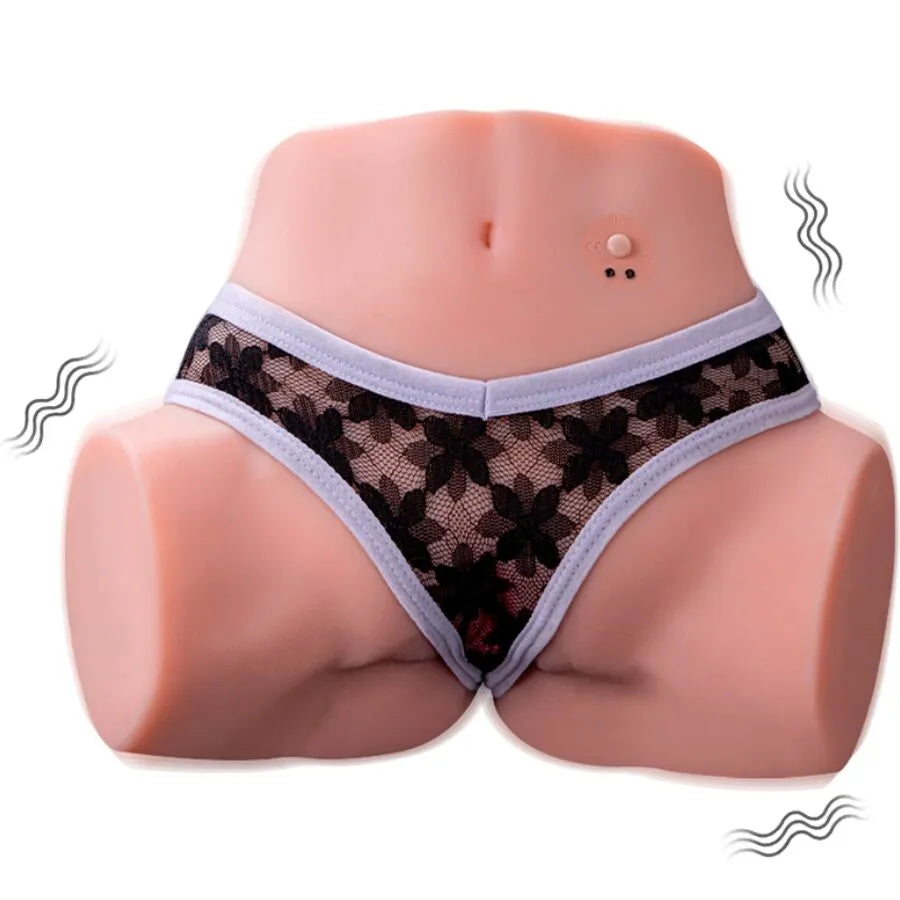 masturbateur réaliste multi-positions vibrations poussées silicone TPE double pénétration