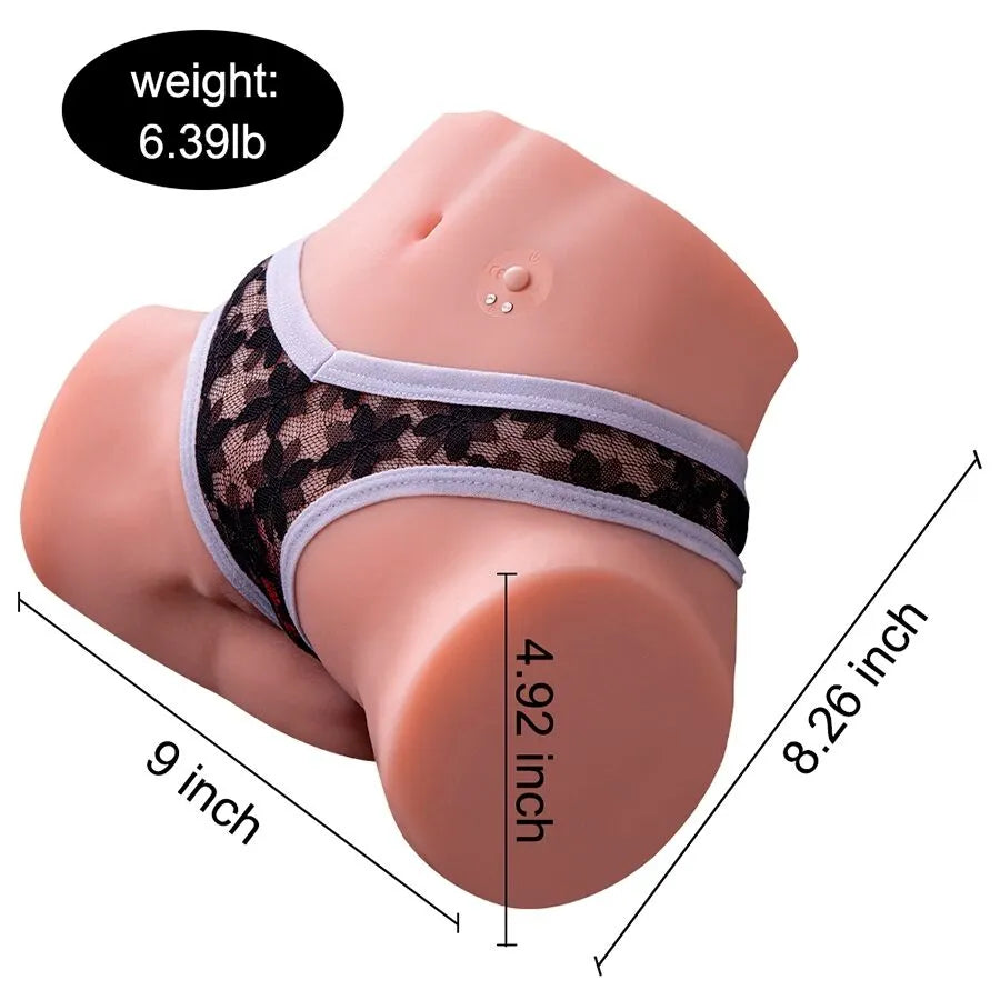masturbateur réaliste multi-positions vibrations poussées silicone TPE double pénétration