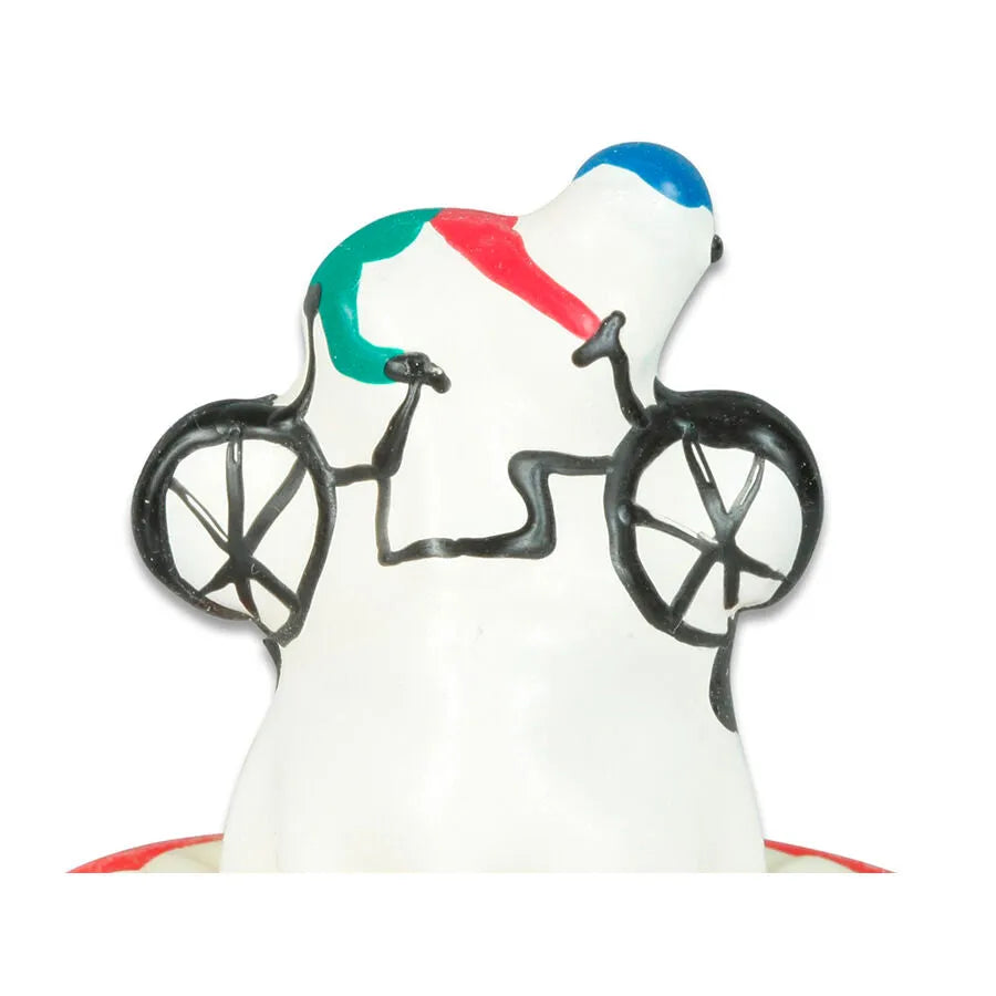 CONDOMERIE - PRÉSERVATIFS FANTAISIE PEINTS À LA MAIN EN FORME DE VÉLO