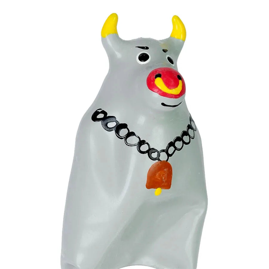 CONDOMERIE - PRÉSERVATIFS FANTAISIE PEINTS À LA MAIN TAUREAU GRIS MODÈLE