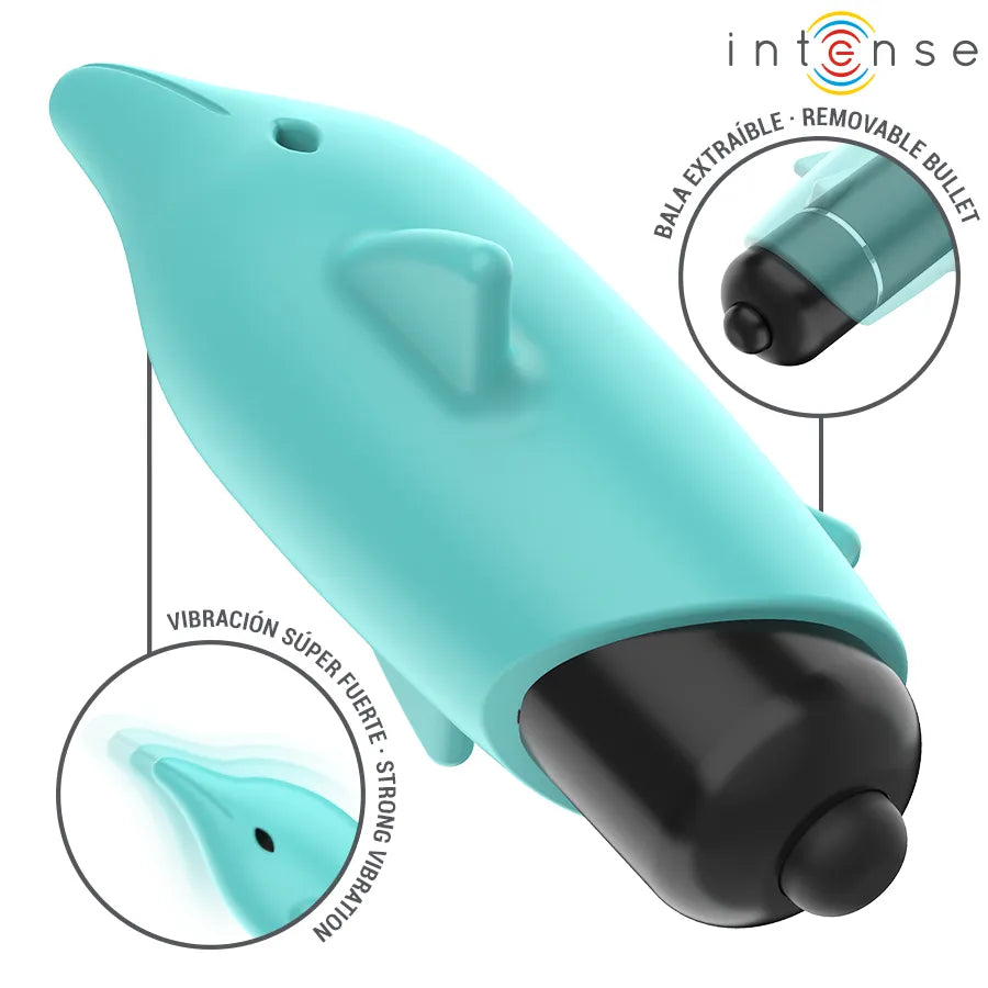 Sextoy vibratoire dauphin silicone premium discret stimulation clitoridienne IPX6 sans phtalates Dimensions 80x47mm pile incluse