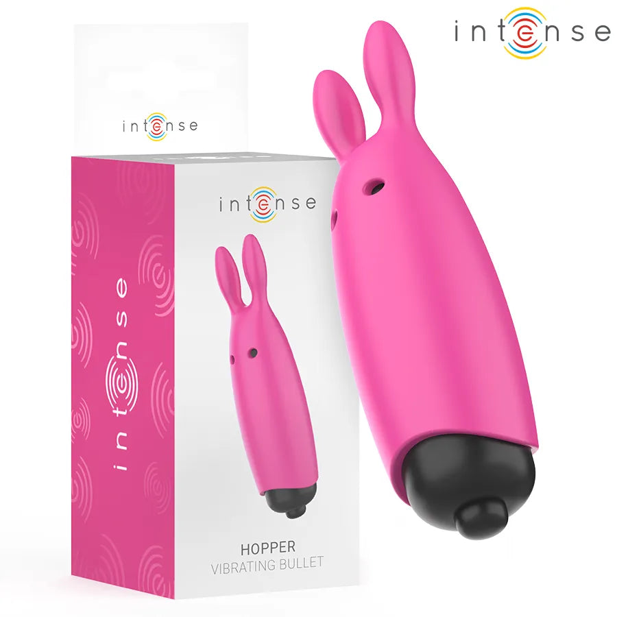 Intense Hopper Bullet Vibrant Rose Éclatante Stimulation Clitoridienne Périnéale Silicone Doux ABS Étanche Voyage Discrétion Couple