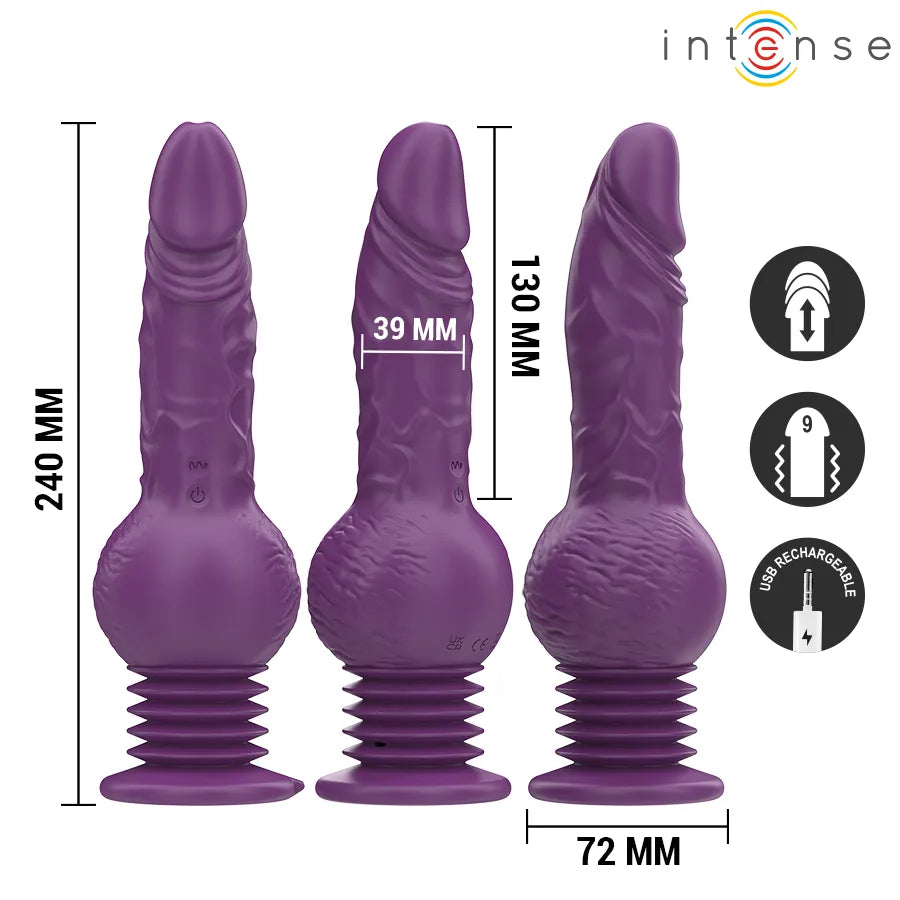 Vibromasseur multifonction Intense Tatum stimulation clitoris G-spot double action silicone médicalement grade sans fil portable usage personnel couple
