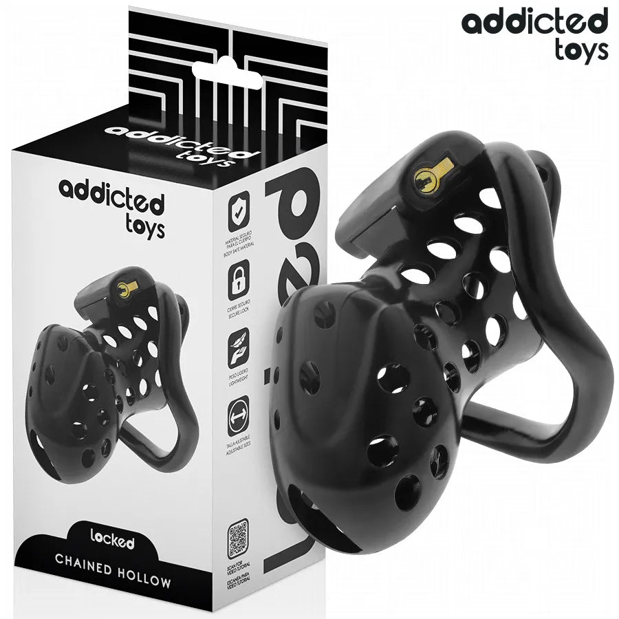 ADDICTED TOYS LOCKED - À PÉNIS CREUSE ENCHAÎNÉE