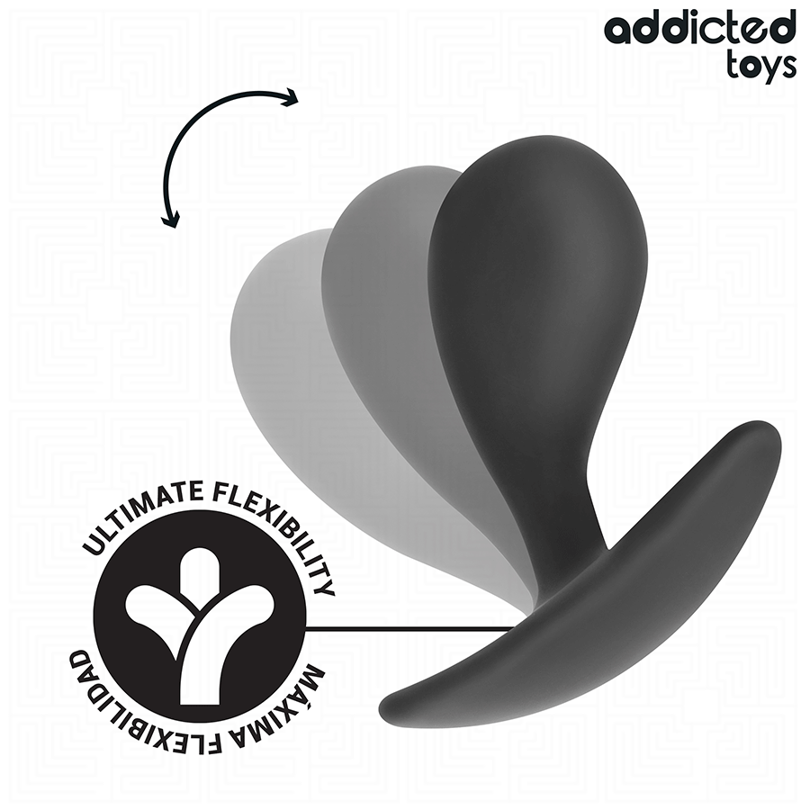 Lot de 3 plugs anaux ergonomiques en silicone, tailles variées, base sécurisée, insertion douce, stimulation progressive.