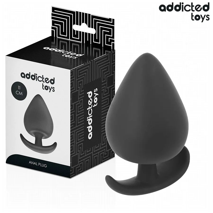Addicted Toys Plug Anal taille XXL 11 cm silicone conique base large sécurisée sextoy stimulation anale adultes expérimentés plaisir intense
