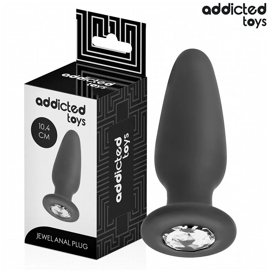 Addicted Toys - Plug Anal Avec Bijou Taille M 10,4 Cm