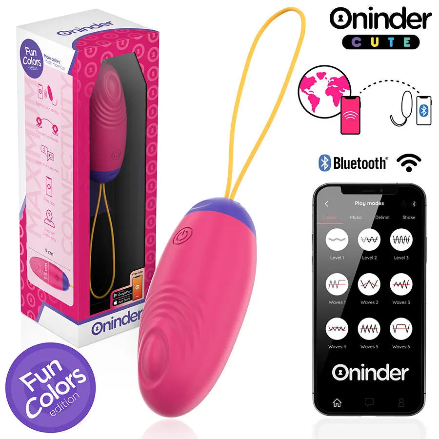 ONINDER CUTE - ŒUF EN SILICONE À VIBRATION ET À ONDE AMOUREUX - APPLICATION GRATUITE DANS LE MONDE ENTIER