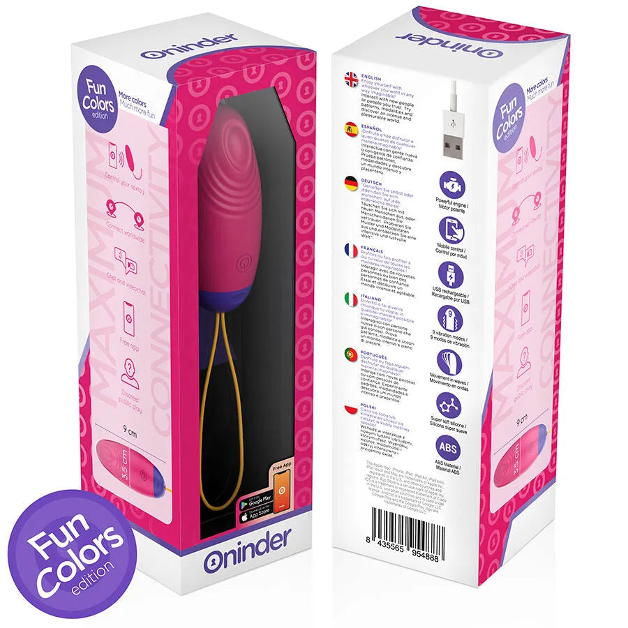 ONINDER CUTE - ŒUF EN SILICONE À VIBRATION ET À ONDE AMOUREUX - APPLICATION GRATUITE DANS LE MONDE ENTIER