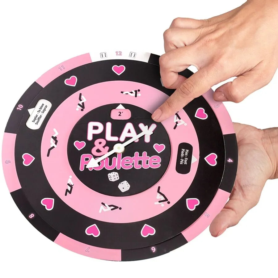 jeu érotique couple intime soirée pimentée roulette dés plateau coloré suggestif romantique discret ludique sensuel innovant cadeau adulte